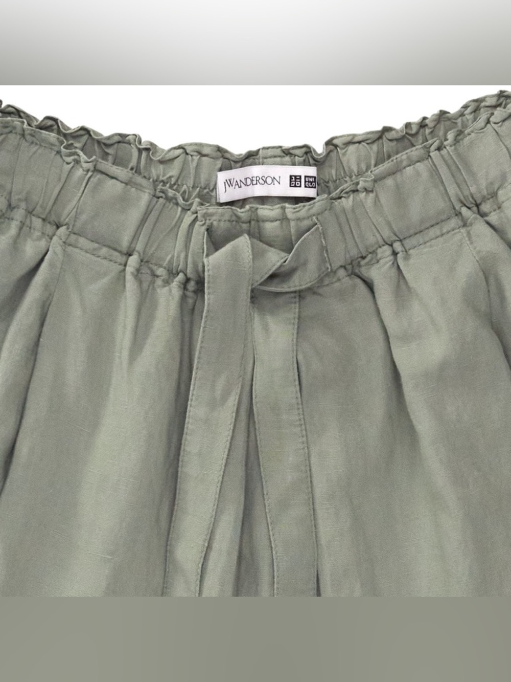 JW ANDERSON x UNIQLO Linen Blend Tucked Shorts - Picture 3 of 9